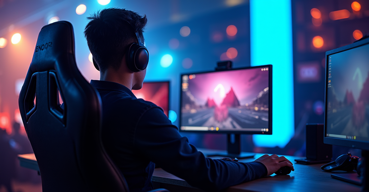 Gamer profesional fokus pada adaptasi meta game terbaru