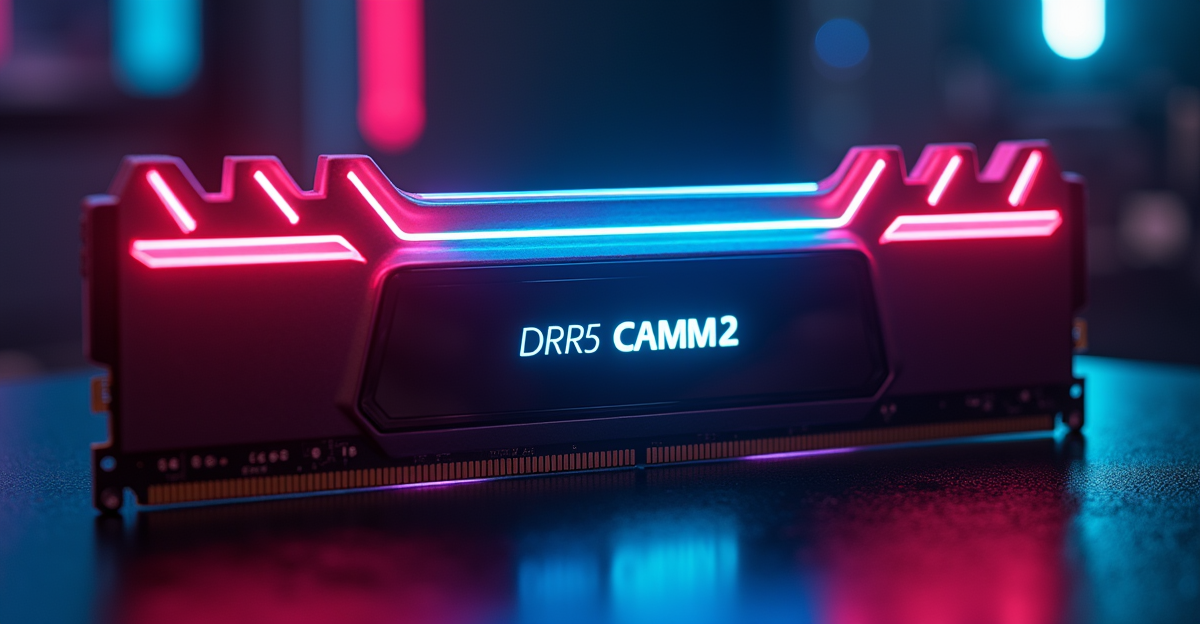 RAM Gaming DDR5 CAMM2 modul futuristik