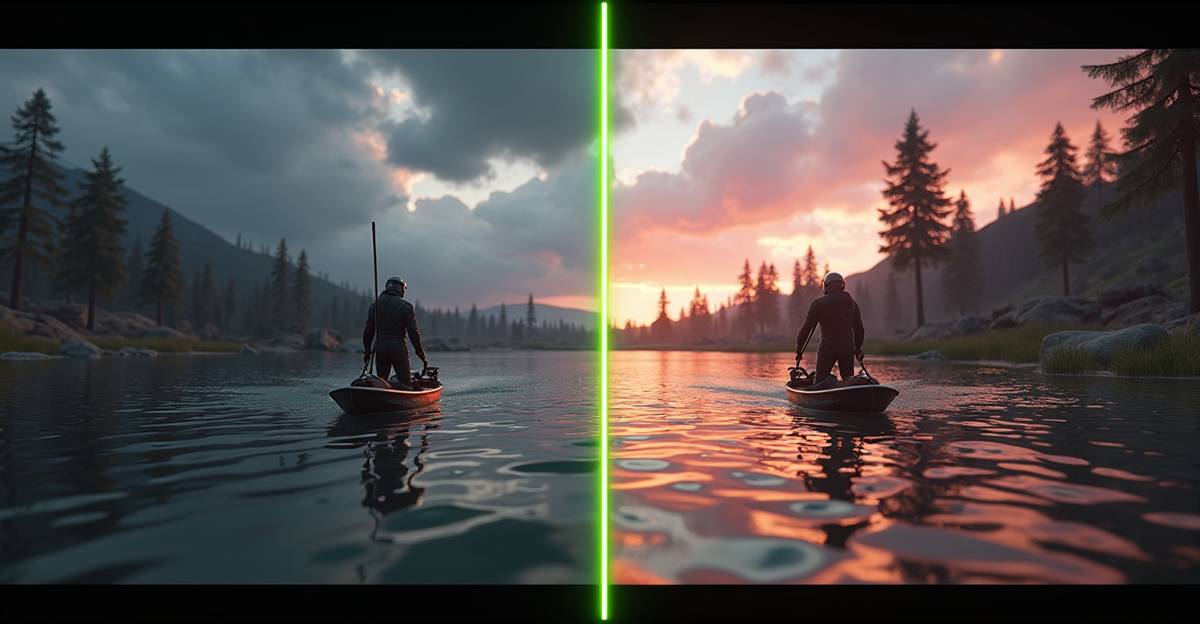 Perbandingan grafis game dengan DLSS 4 dan FSR 5 aktif