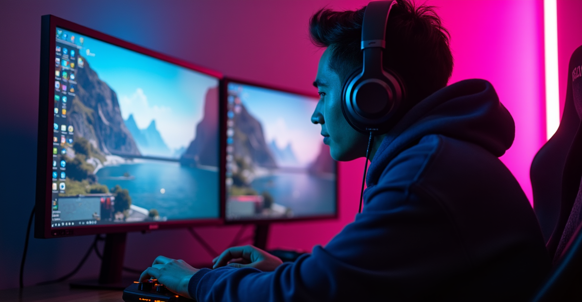 Gamer PC bahagia setelah mengatasi stuttering