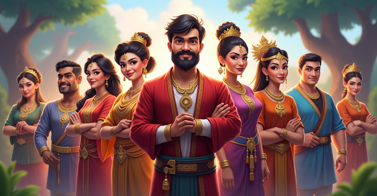 Featured image showing Indonesian cultural mobile game characters